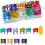 Kit 120 fusibles automotriz 2A-35A para coche, RV y motocicleta