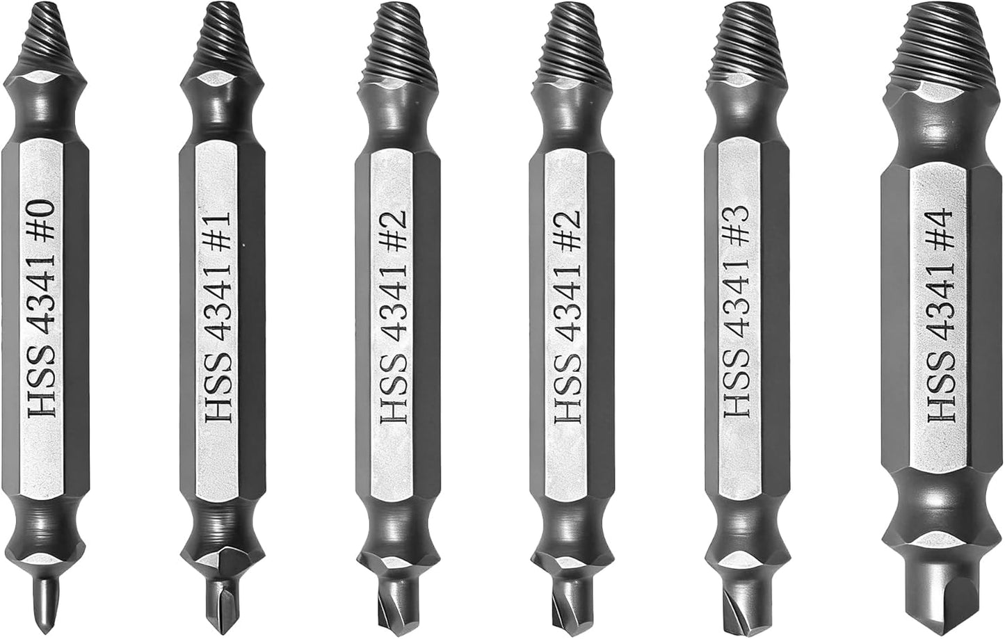 Set 6 Extractor S HSS para Pernos Dañados Taladro Universal
