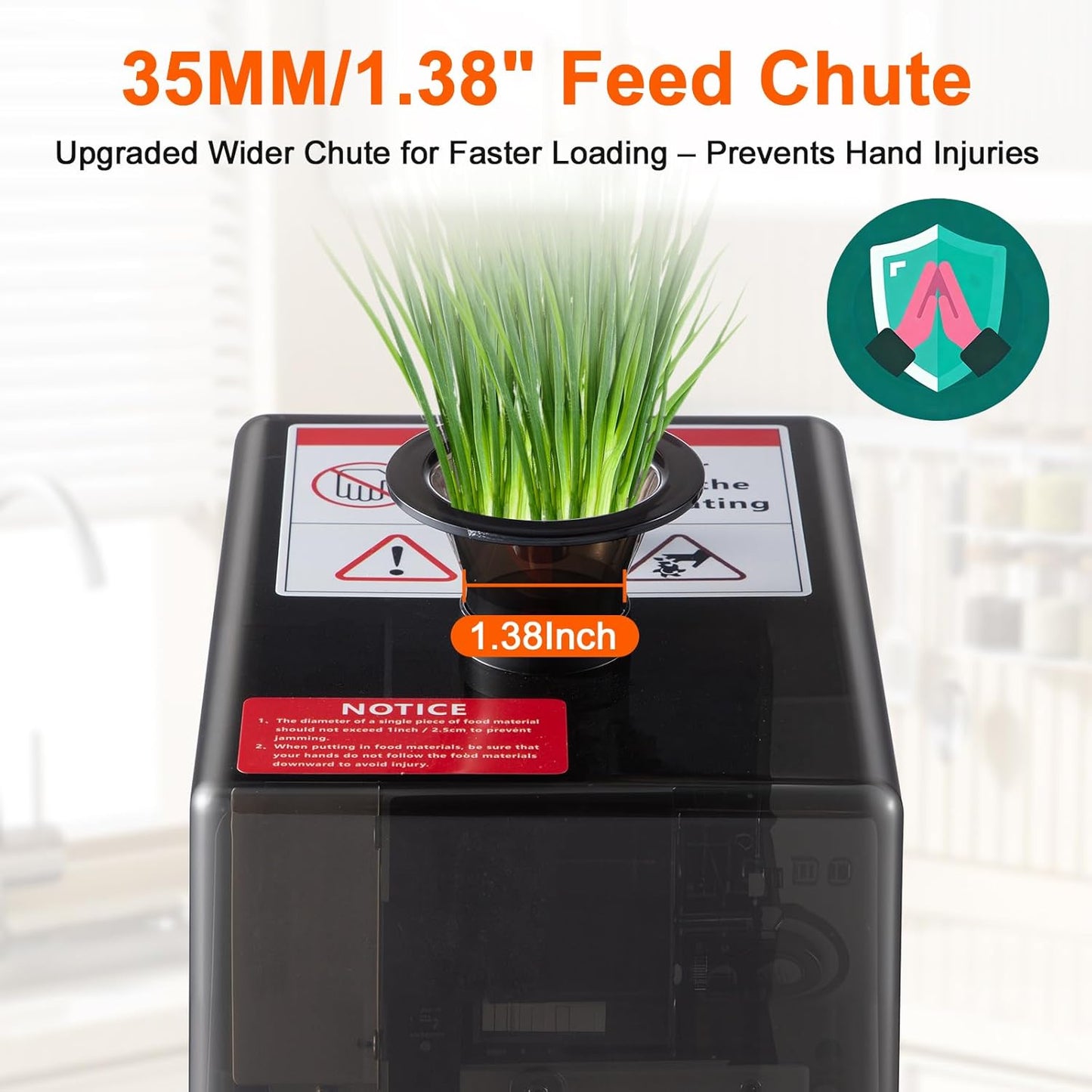 Trituradora electrica cebolleta 200W con bandeja captura