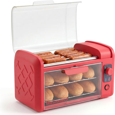 Rodillo horno tostador perros calientes 8 acero inox