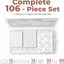 Parachoques transparente silicona 106 pzas para puerta gabinete