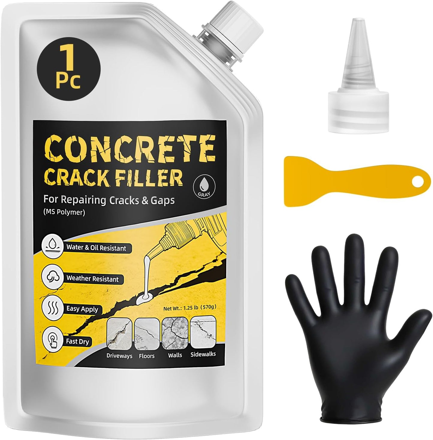Llenador grietas concreto autonivelante impermeable