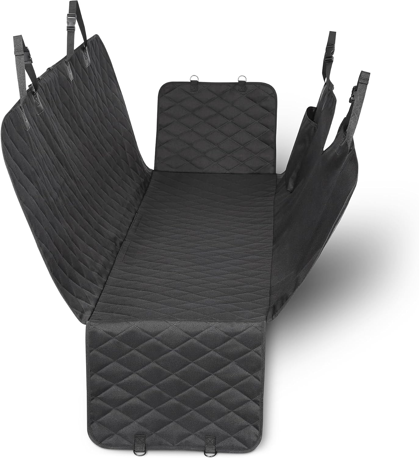 Funda asiento coche mascotas 600D repelente agua negro