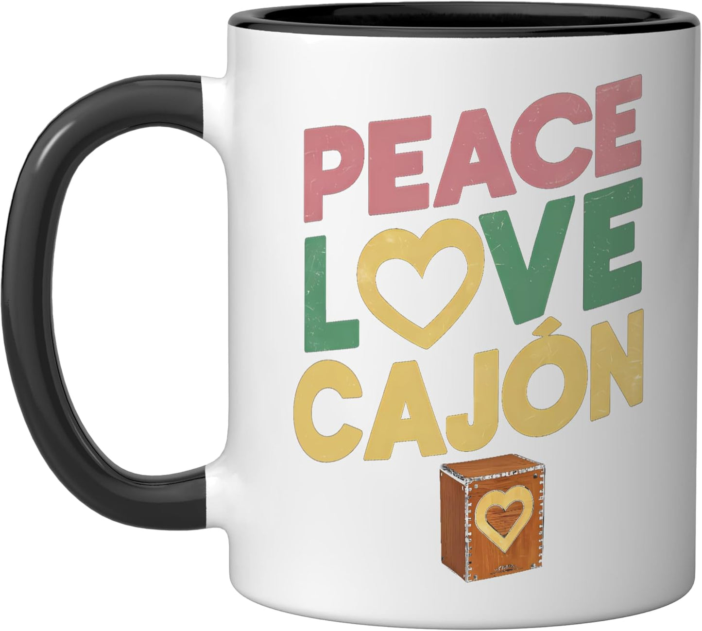 Taza Cerámica Cajon Negro/Blanco