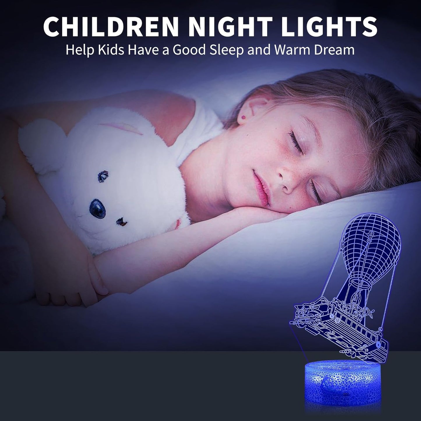 Lámpara LED 3D para juegos con control remoto 16 colores