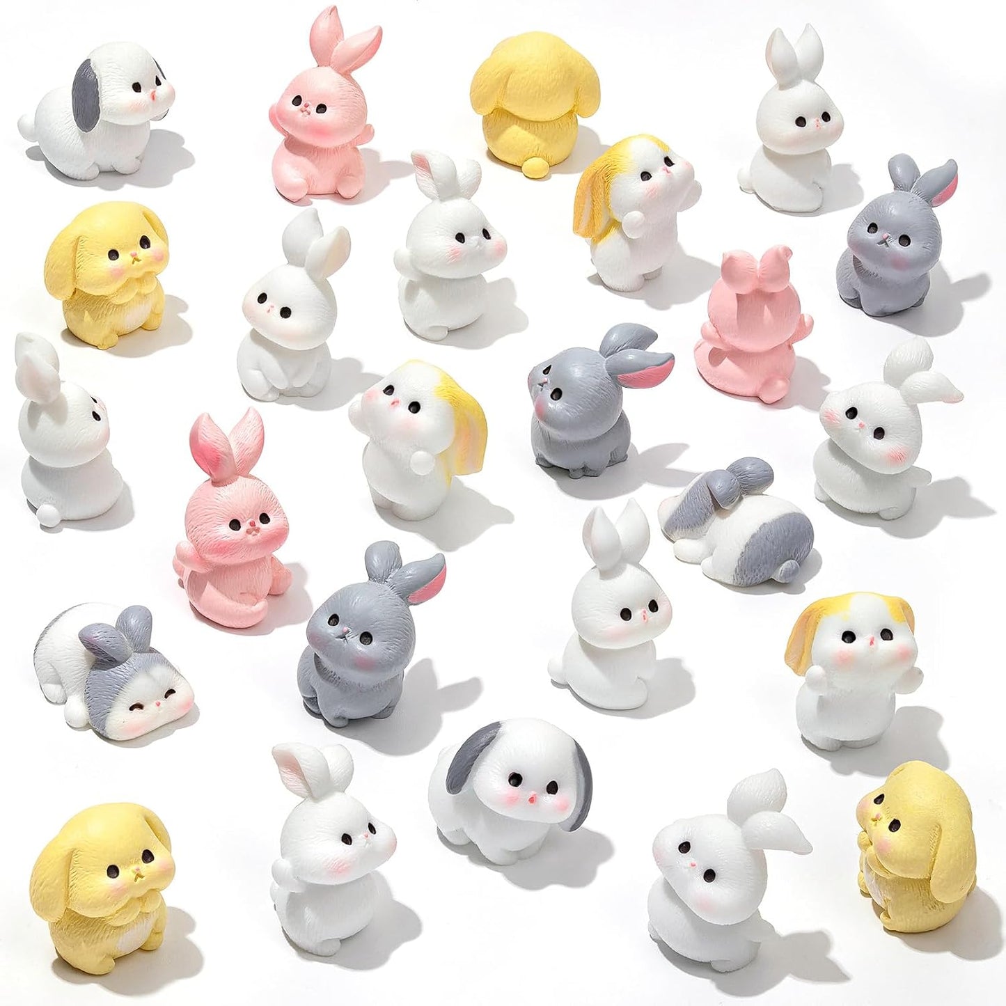 32 Figuras Resina Conejitos Pascua Decoración Hogar