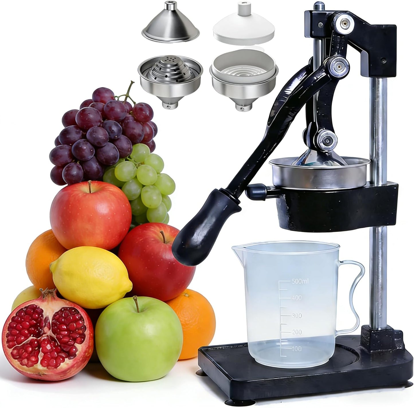 Exprimidor manual hierro fundido encimera accesorios reemplazables