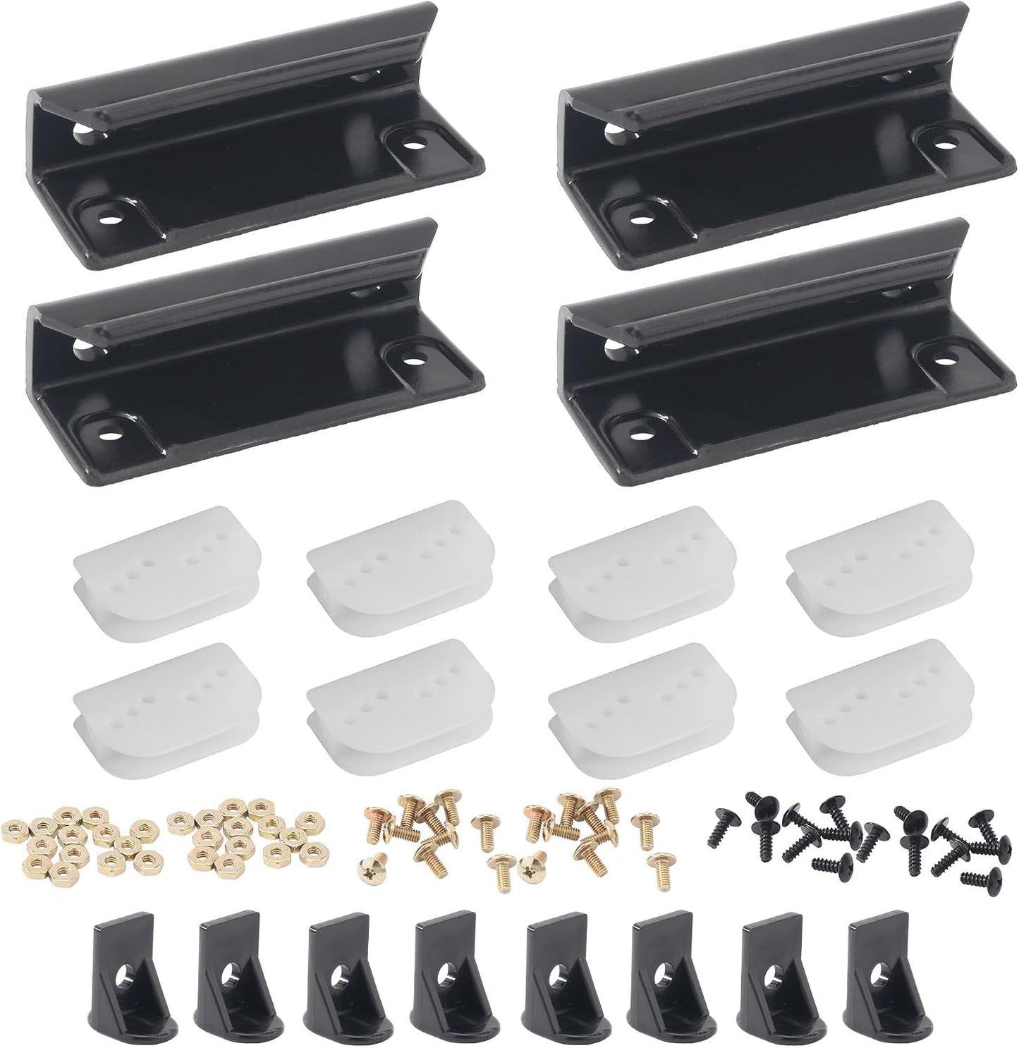 Kit afinación puerta almacenamiento cobertizo 2 Uds
