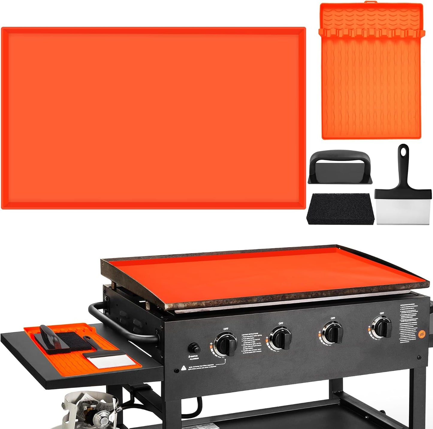 Kit limpieza cubierta 36pulg y alfombrilla 16pulg con 7 limpiadores