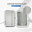 Caja conexión exterior IP67 impermeable cubierta gris