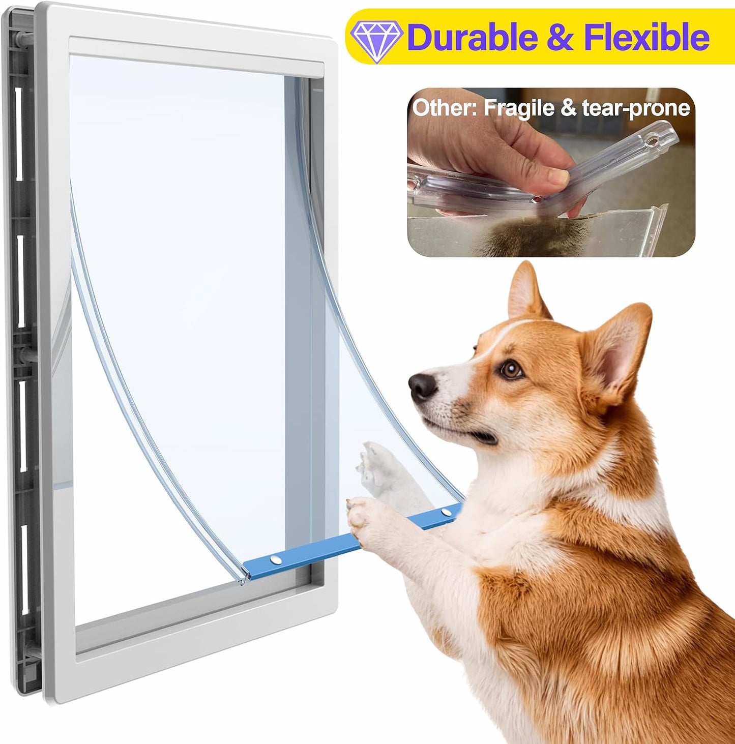 Solapa puerta perro 10.5x15pulg comp Ideal Pet