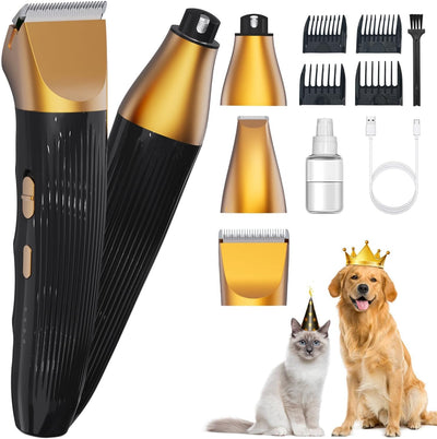 Kit peluquería 3en1 perros recortador afeitadora uñas