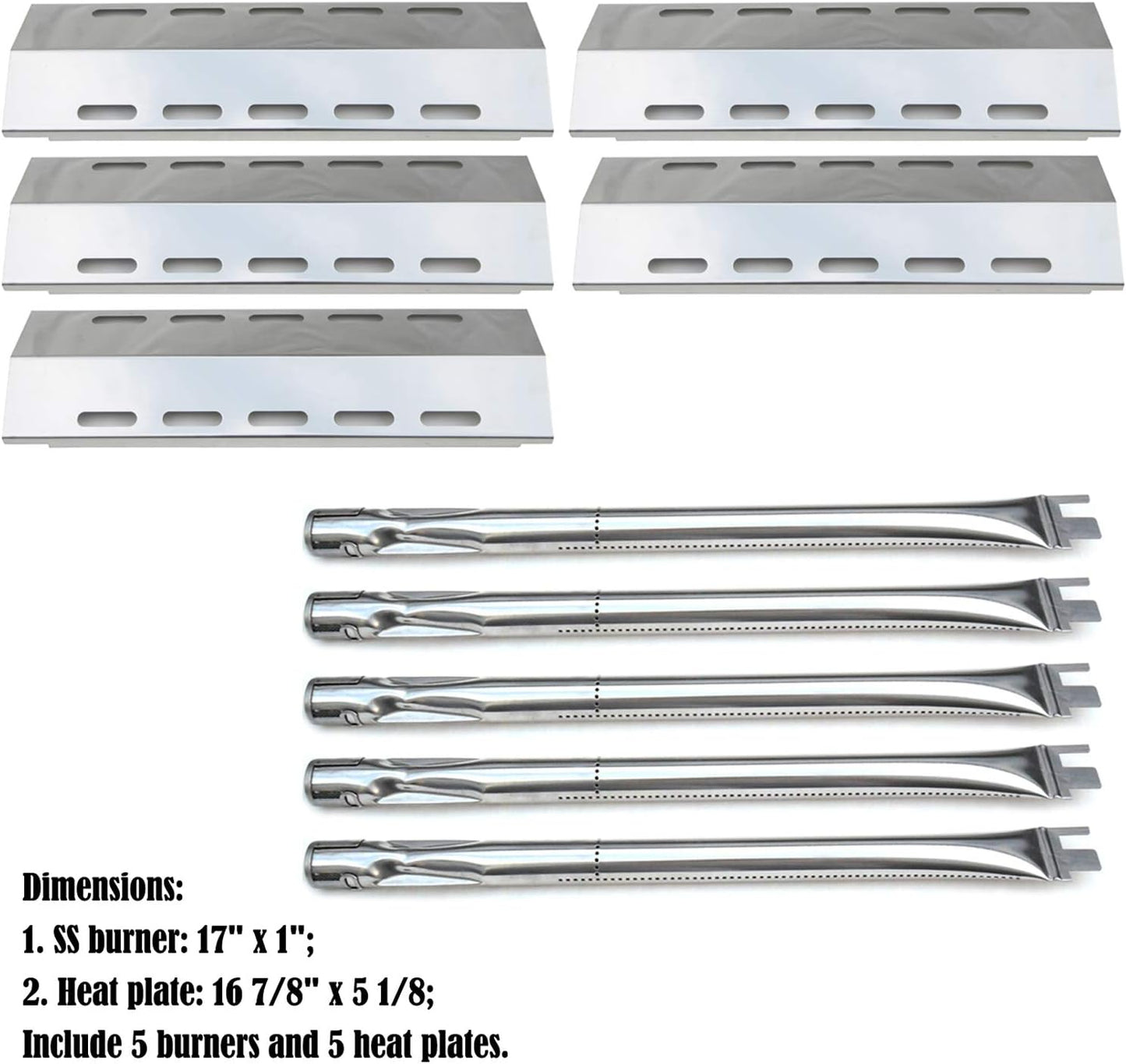 Kit repuesto quemadores Ducane 5 acero inox