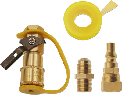 Kit adaptador propano 3/8 hembra a 1/4 conexión rápida