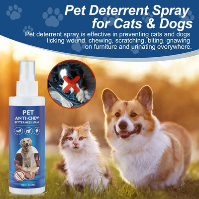 Spray antimasticable para perros 4.1oz manzana amarga uso interior