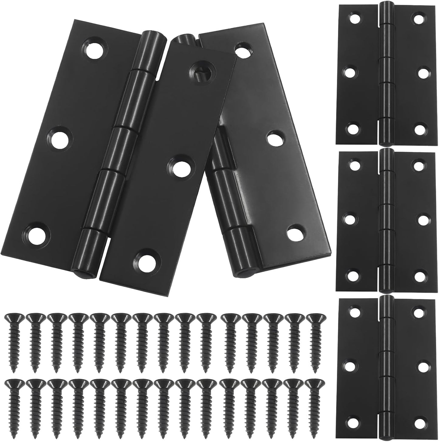 Bisagras acero inox 3pulg set 4 para muebles puertas ventanas