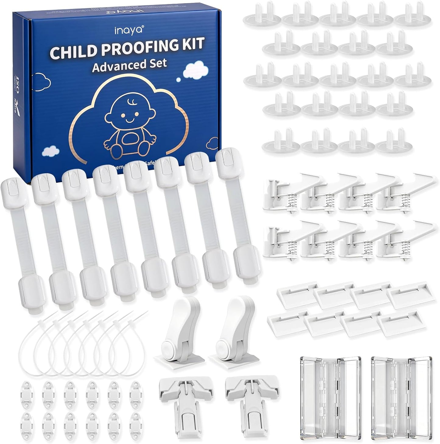 Kit seguridad infantil para armarios cierres ajustables