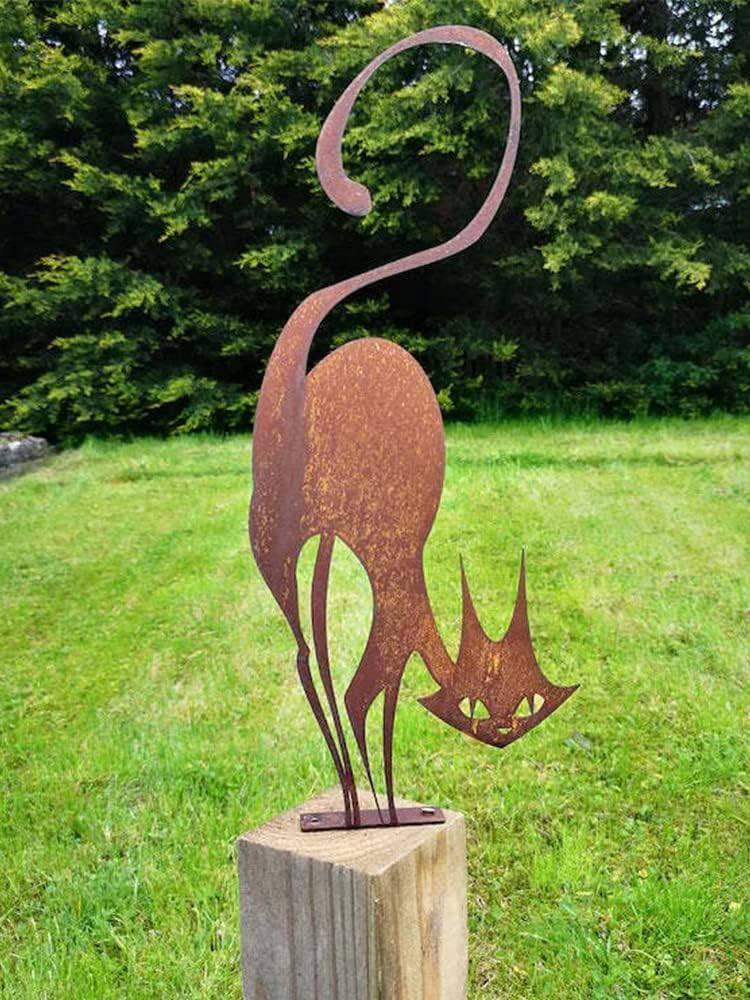 Decoración metal óxido para valla jardín patio