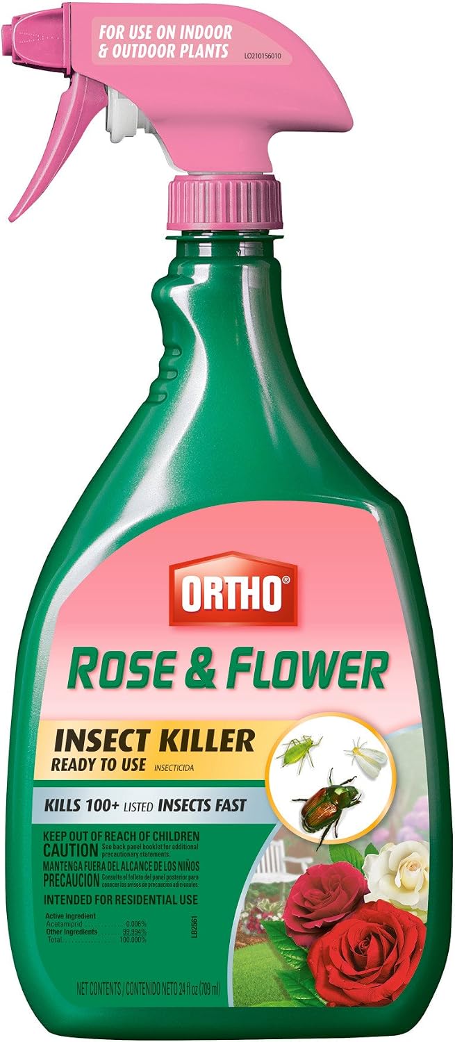 Asesino de insectos para rosas y flores 24oz