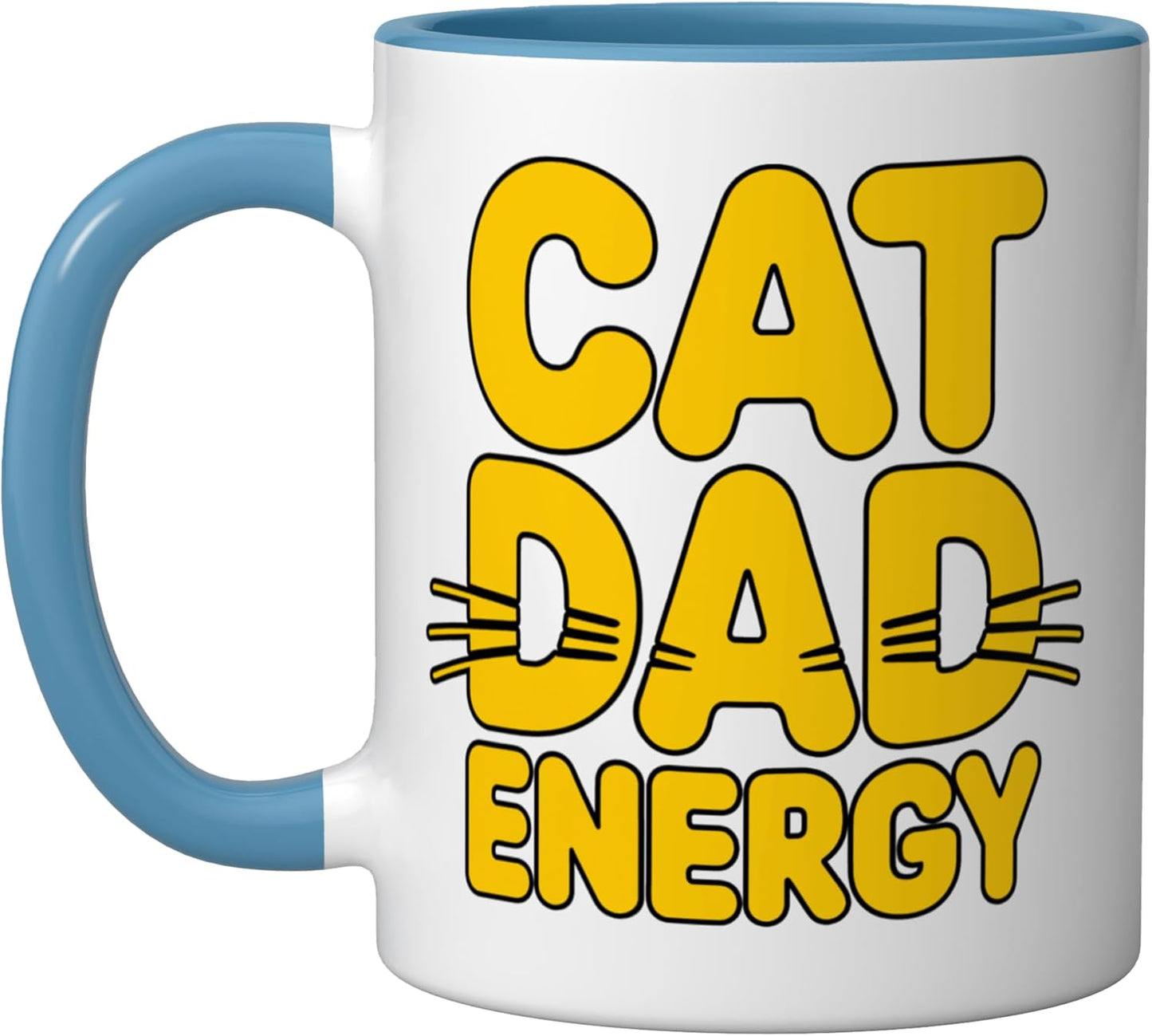 Taza Cerámica Dad Energy Azul/Blanco