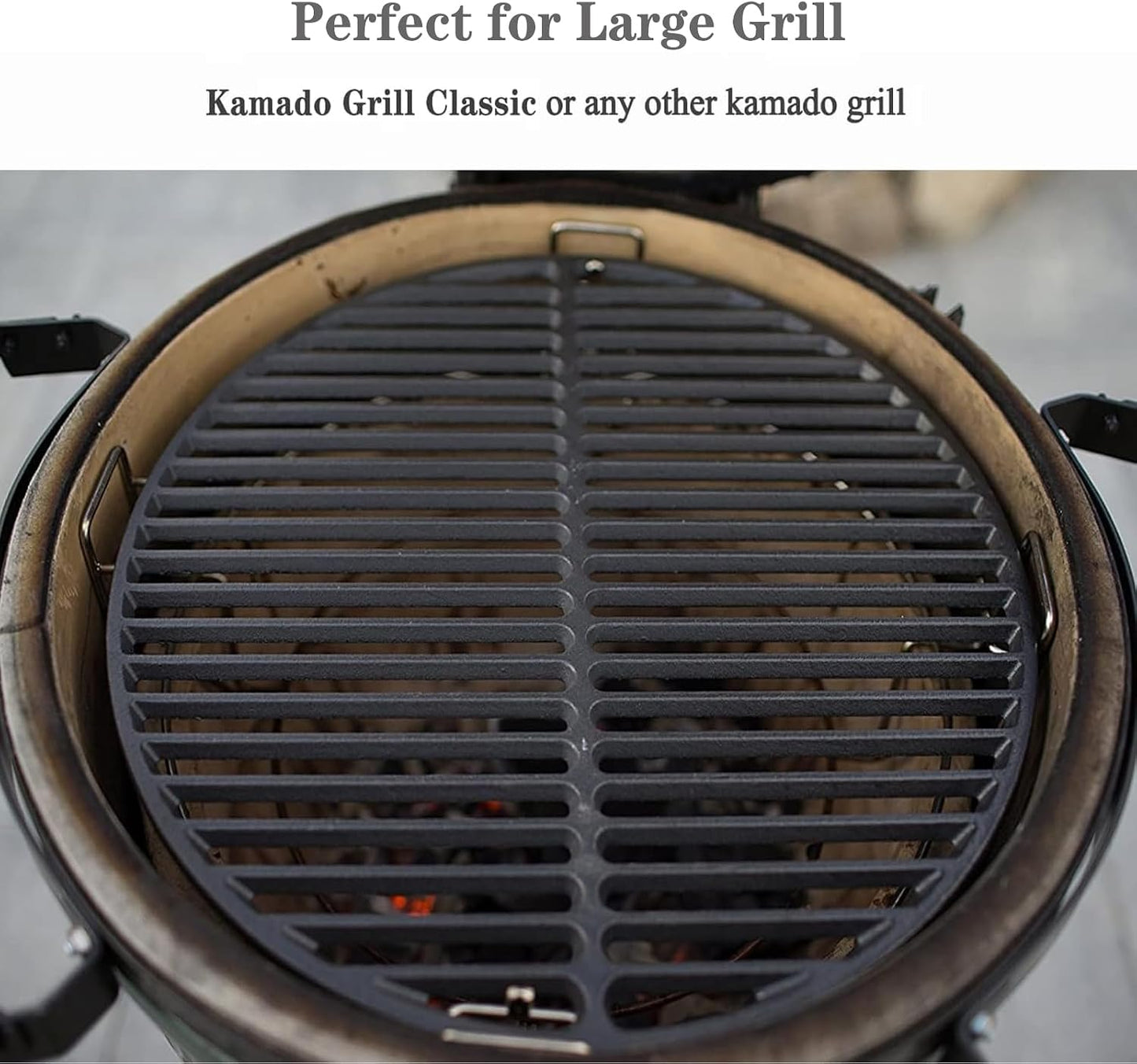 Rejilla hierro fundido para Big Green Egg mediana