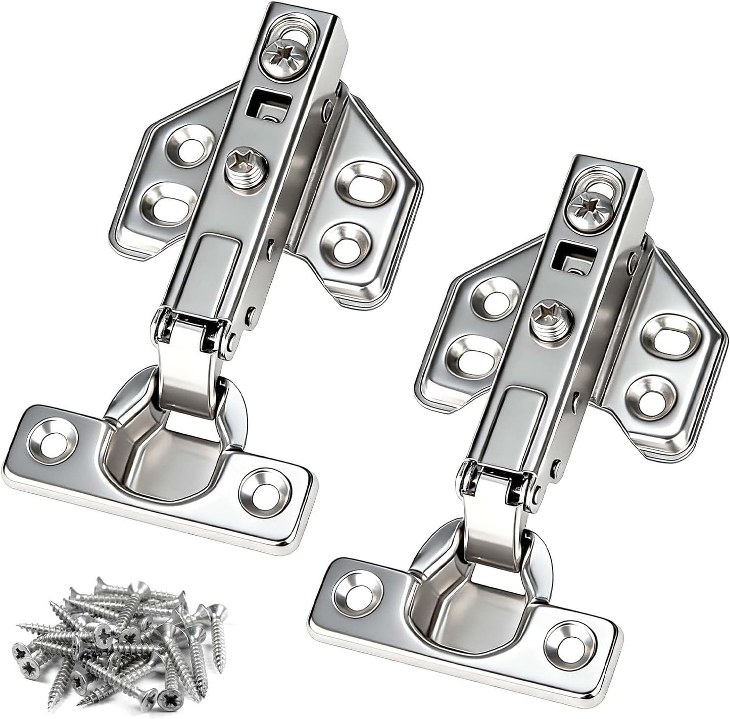 Pack 2 Bisagra cocina 26mm cierre suave 90-110 grados con tornillos