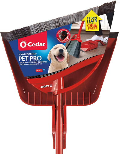 Escoba con recogedor para pelo de mascotas gatos y perros