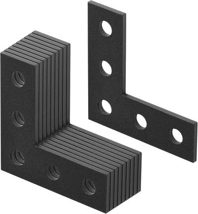 Pack 10 Soportes 3x3pulg Tubo 1pulg Juntas L Orif 5/16pulg