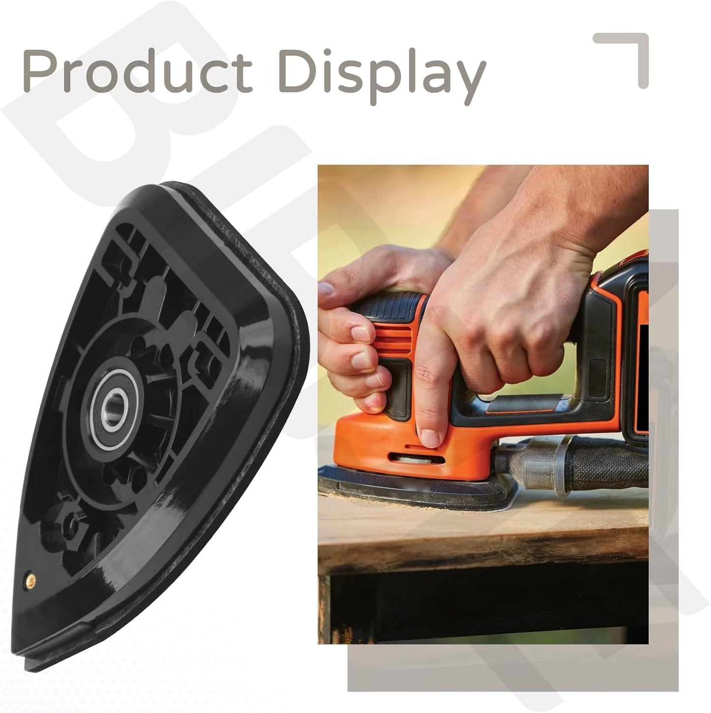 Pack 2 almohadillas lijadora comp para Black & Decker