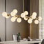 Lámpara Sputnik lineal 16 luces vidrio burbujas 39.4pulg