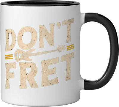 Taza Cerámica Dont Fret Negro/Blanco