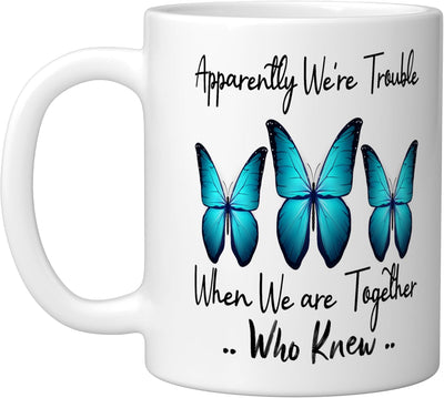 Taza de cerámica blanca Apparentemente Somos Problema Juntos