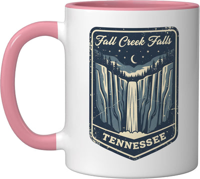 Taza Cerámica Caminata Naturaleza Cataratas Pink/White
