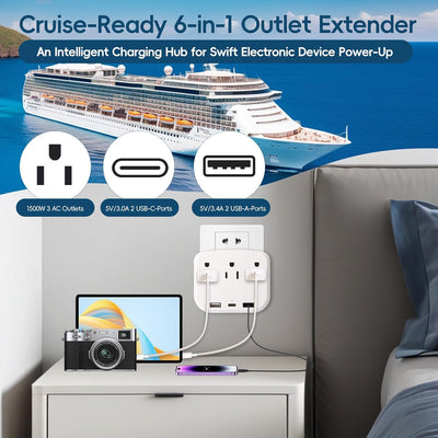 Kit embalaje crucero 2026 con etiquetas y ganchos magnéticos