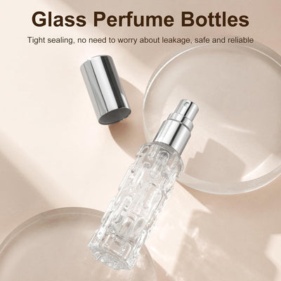 Botella spray perfume recargable 0.3oz 4 pzas negro