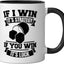 Taza cerámica Yahtzee negra/blanca