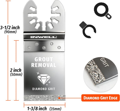 3 Cuchillas Oscilantes Diamante Universal para Azulejos