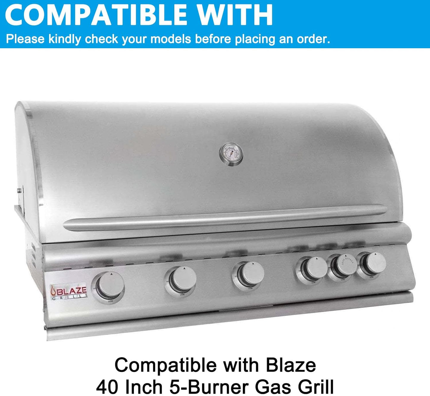 Cubierta parrilla Blaze 40pulg 5 quemadores 600D impermeable