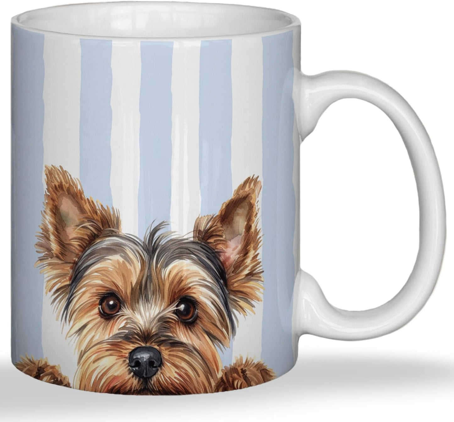Taza de café de cerámica con asa para Yorkshire Terrier 11 oz