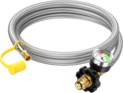 Extensión manguera propano 6ft manómetro POL x 1/4pulg