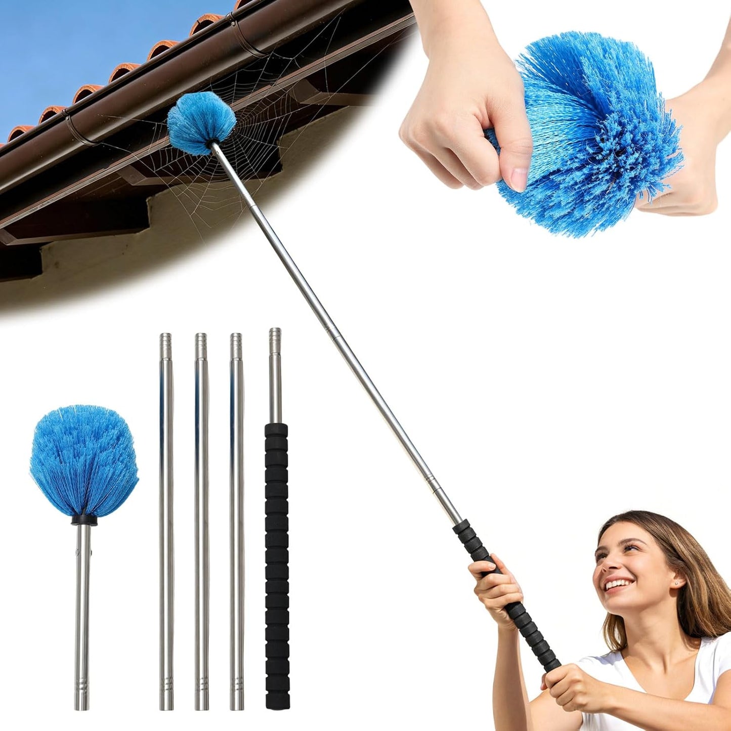 Kit plumero techo poste extensión 5ft resistente