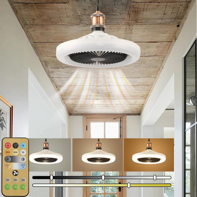 Ventilador techo enchufable con luz control remoto 9.84pies