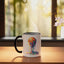 Taza de cerámica Basketball Splash Art negra/blanca