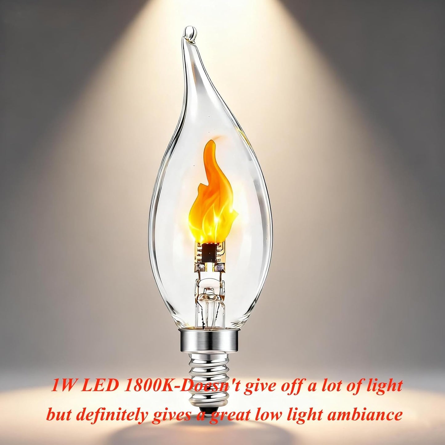 Bombillas LED E12 Parpadeantes Efecto Fuego Set 2