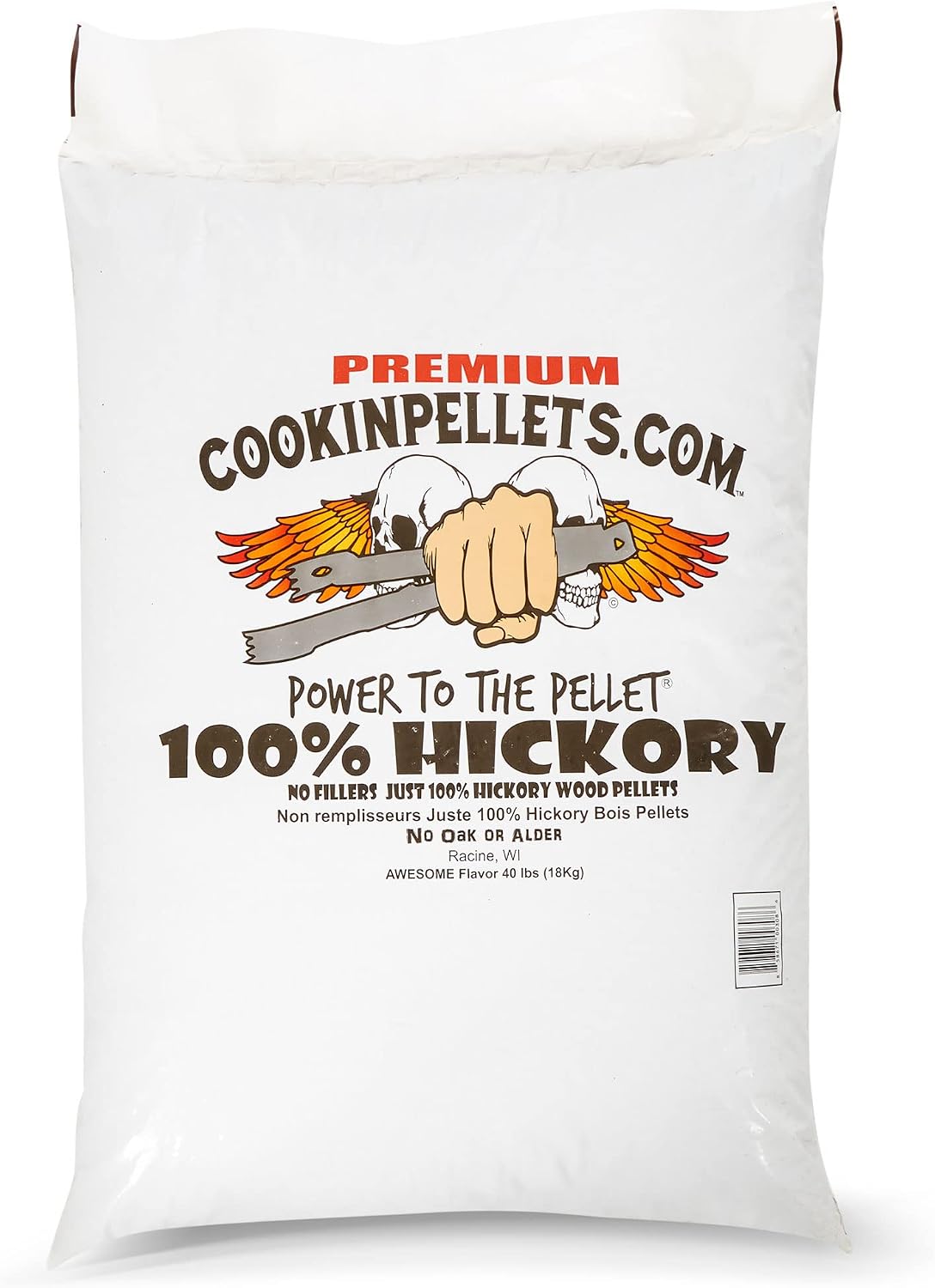 Gránulos madera nogal 40lb para ahumar carne verduras pack 2