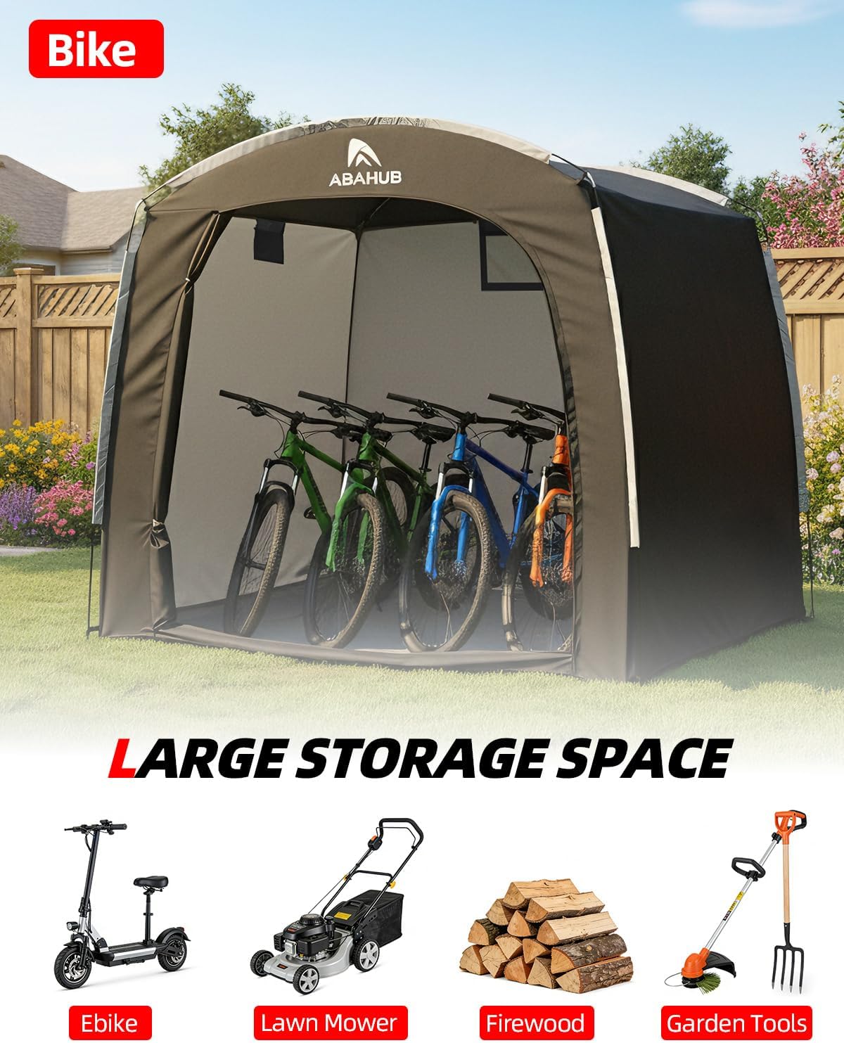 Refugio bicicleta al aire libre PU4000 210D