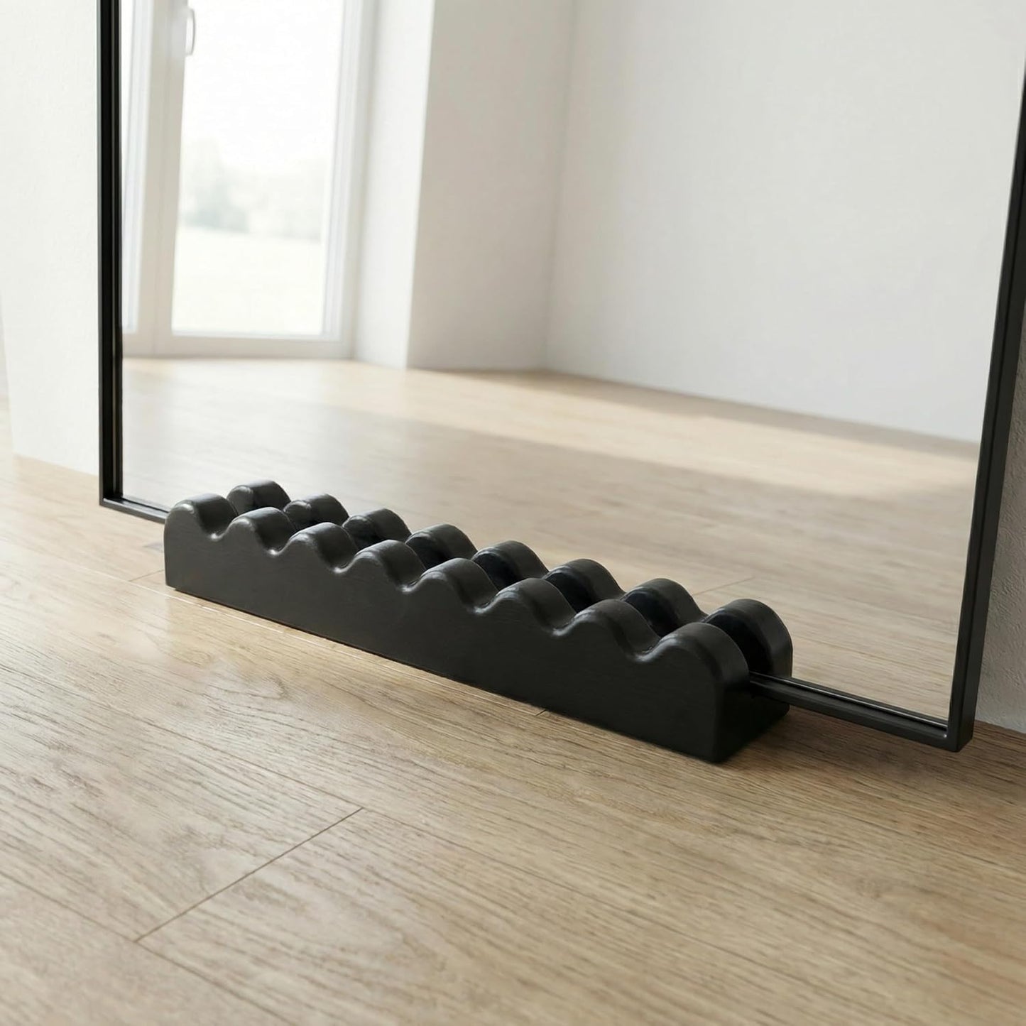 Soporte espejo madera 10x2.6pulg antideslizante