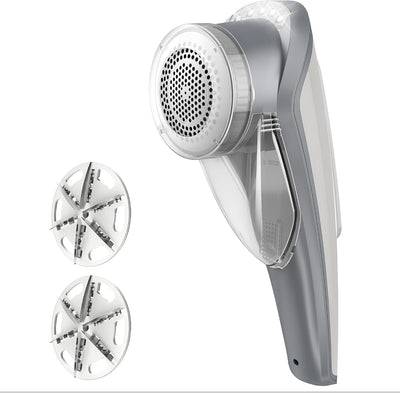Afeitadora tela 2 vel. luces LED 6 hojas crema/gris