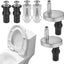 6 Pzas Pernos Universales para Asiento Inodoro Acero Inox