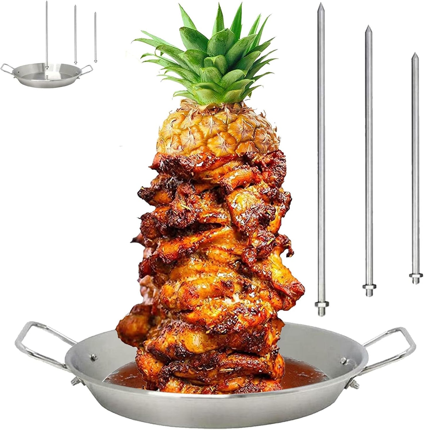 Sartén gyro 10pulg para parrilla vertical carne
